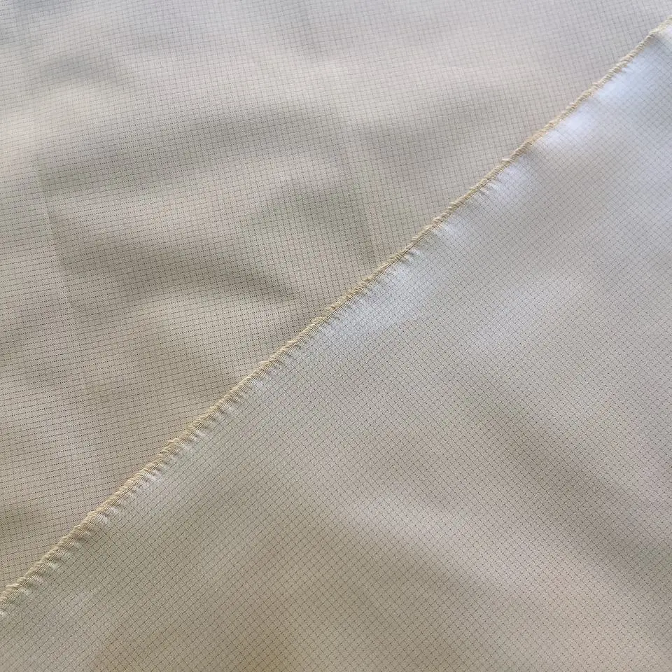 Hot Sale 300t Pongee PU Transfer Coating Fabric Down Proof Keep Warm Down Jacket Fabric