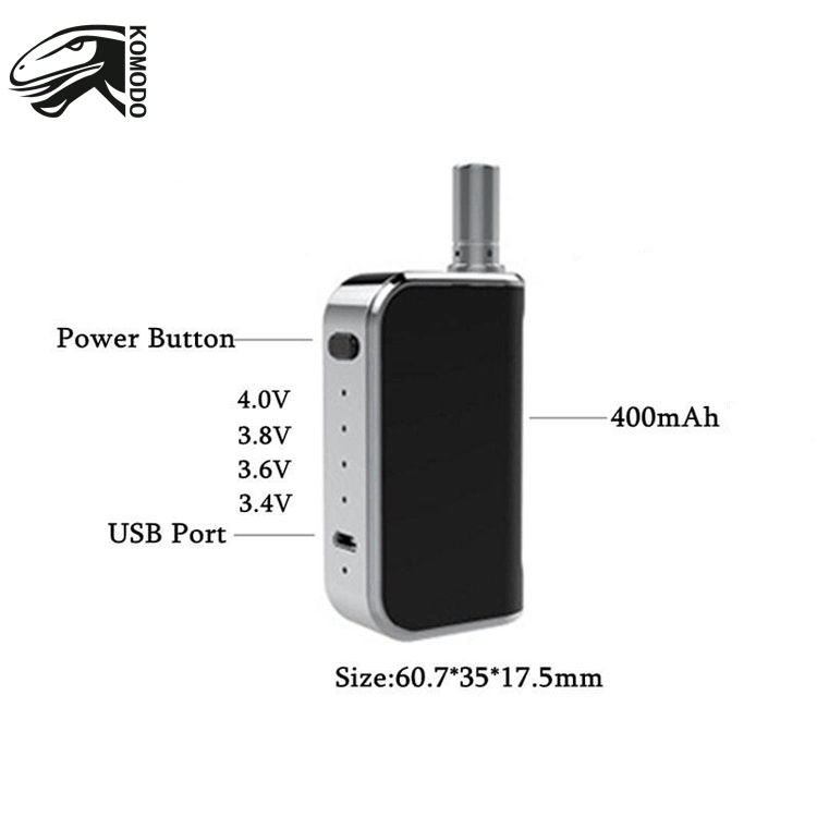 Mini C5 Vape Mod Kit Wiederaufladbare 400mAh Vorerhitzer Batterie passen Für Vape Cartridge mit 510 Gewinde