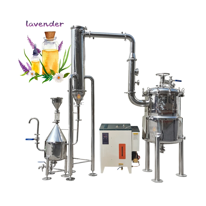 Lab Extractor Distiller 100L Plant Flower Essential Oil Extraction Machine