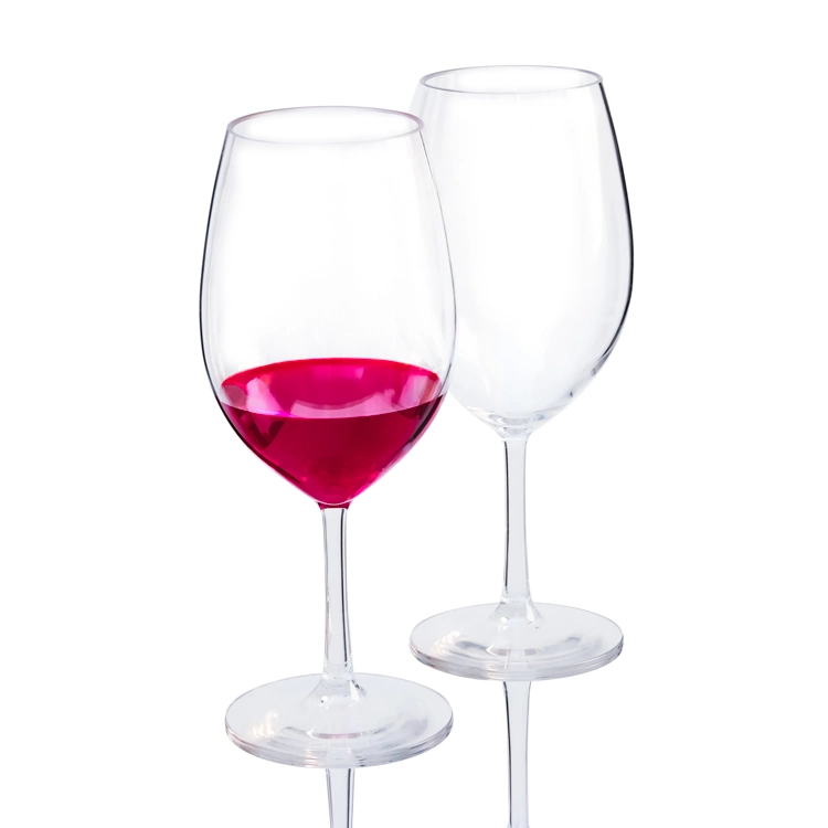 20oz Dishwasher Safe Wine Cup Reusable Plastic Wine Goblets Glass