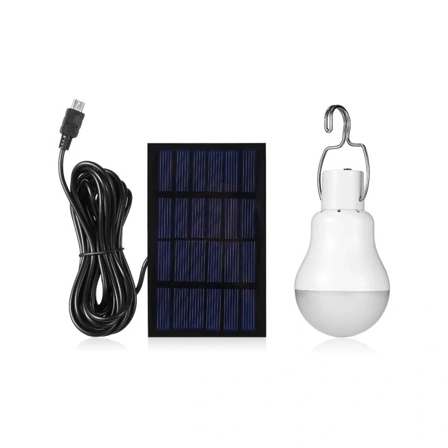 Usine d'approvisionnement 12LEDs Lampe solaire portable alimentée par énergie solaire Lanterne Ampoule LED Lampe