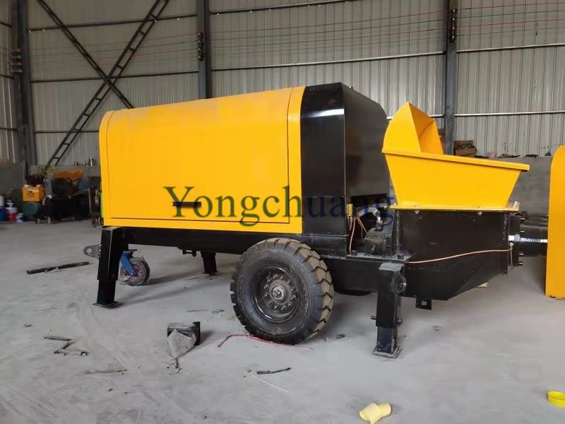 Diesel Engine Trailer Concrete Pump