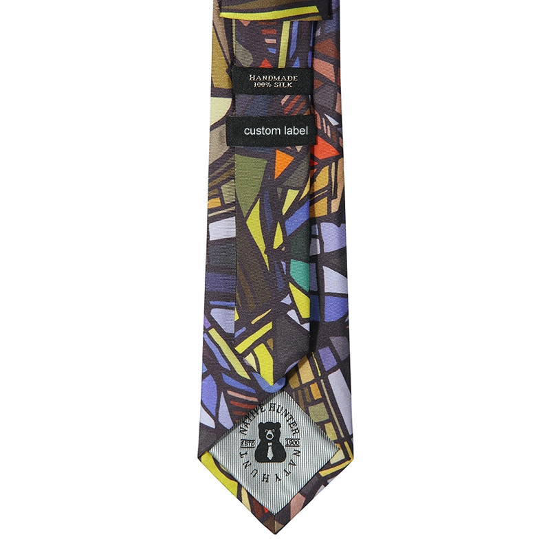 Fashion Casual Silk Digital Printing Tie for Men Business Wedding Formal Party Custom Design