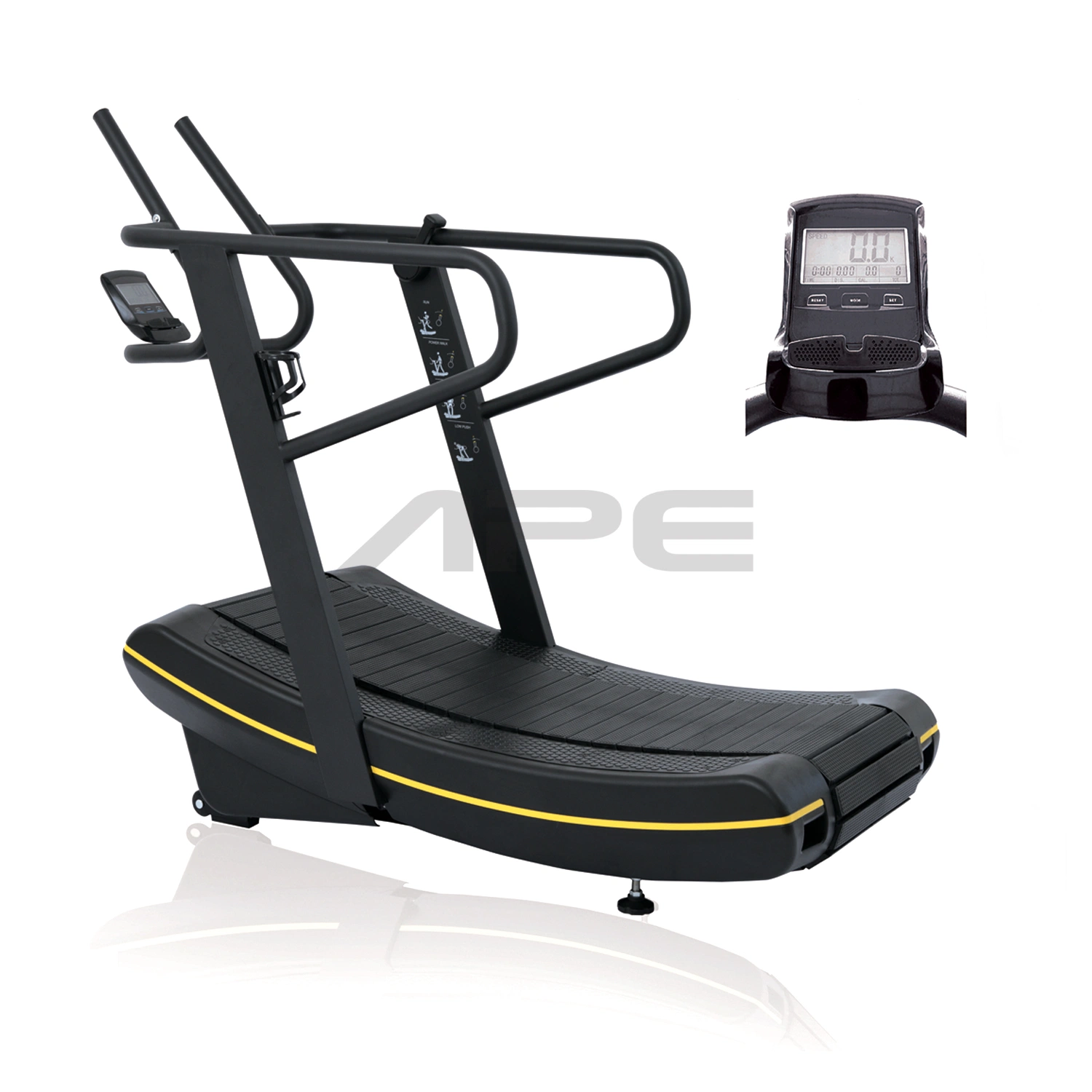 Ape Fitness Machine Gym Equipment Curve Moterless Treadmill