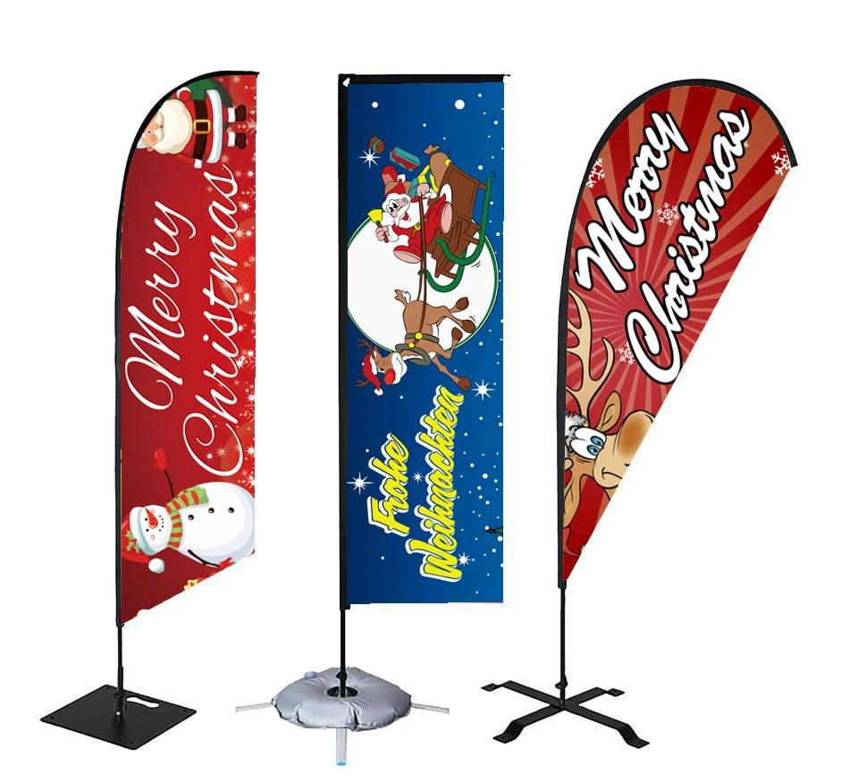 Aozhan Outdoor Banner Advertising Promotional Display Water Injection 5m 7m Telescopic Giant Waterbase Flagpole Rectangle Square Flag