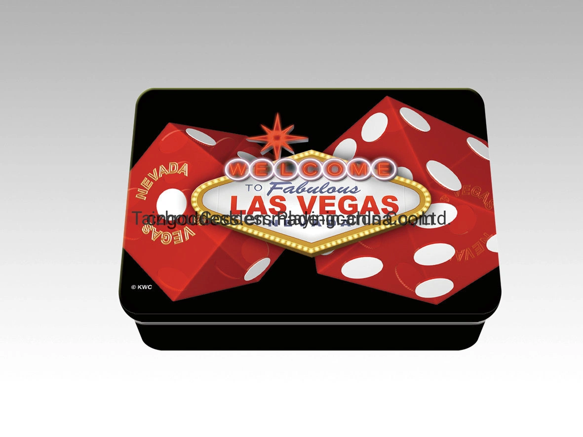 Personalizable Naipes Poker en el tin box