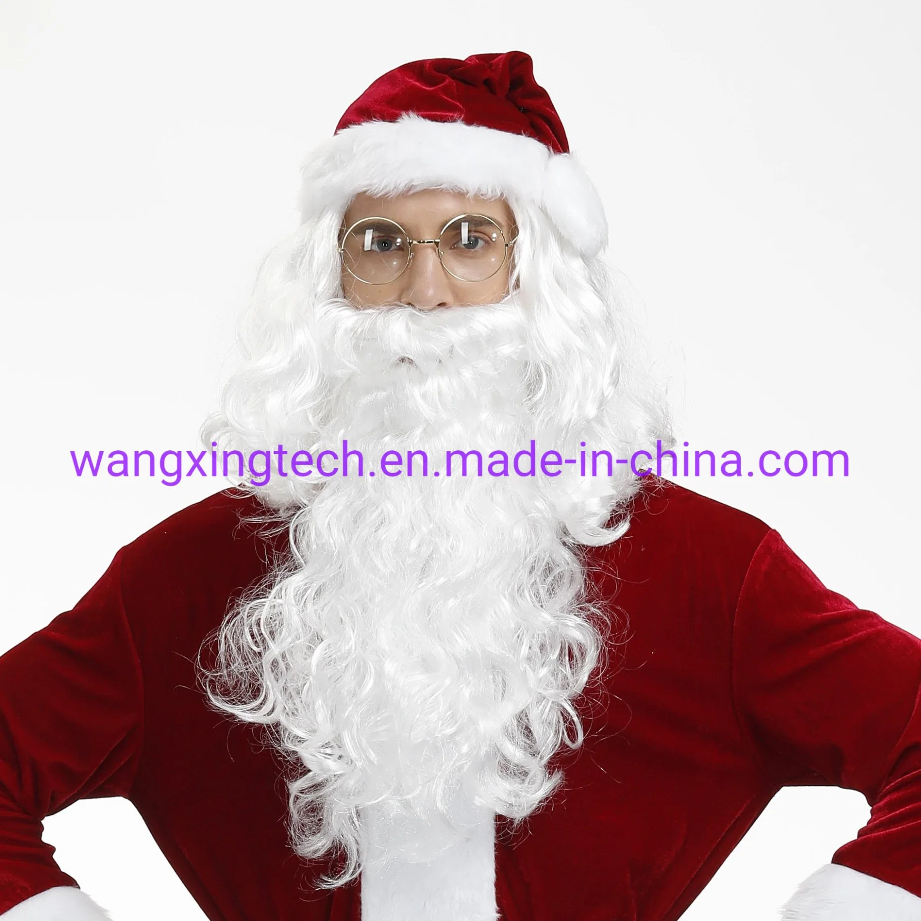 Wholesale/Supplier Santa Claus Beard Wig Set Cos White Beard Christmas Grandpa Wig Dress up Xmas Decoration