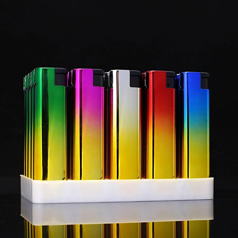 Explosion-Proof Color Gas Open Flame Lighter Free Printing Plastic Disposable Lighter