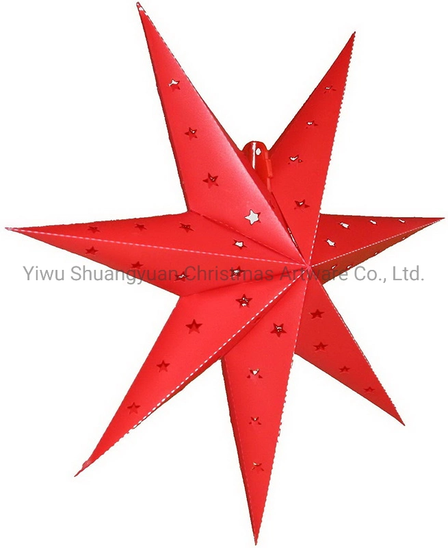 Рождественская звезда бумаги для праздника свадебное оформление материалов крючок орнамент Craft подарки
