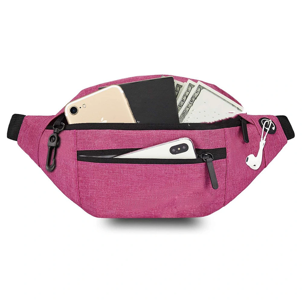 Crossbody Fanny Pack with 4-Zipper Pockets, Gifts for Enjoy Sports Festival Workout Traveling Running Casual Hands-Free Wallets Waist Pack Phone Bag