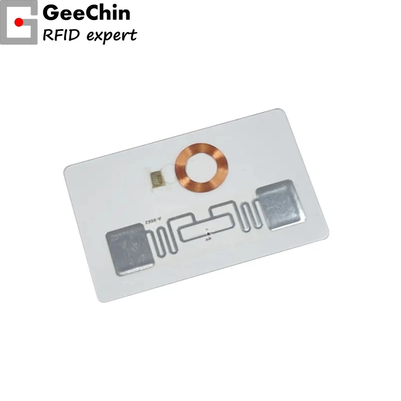 Hybrid Plastic Card RFID Hf UHF Dual Frequency RFID PVC Card