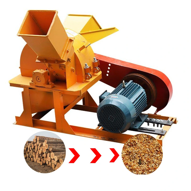 Automatische Große Kapazität Selbstfütterung Mini Holz Crusher Maschine Holz Sägeblatt Grinder Holz Sägemehl Maschinenpreis