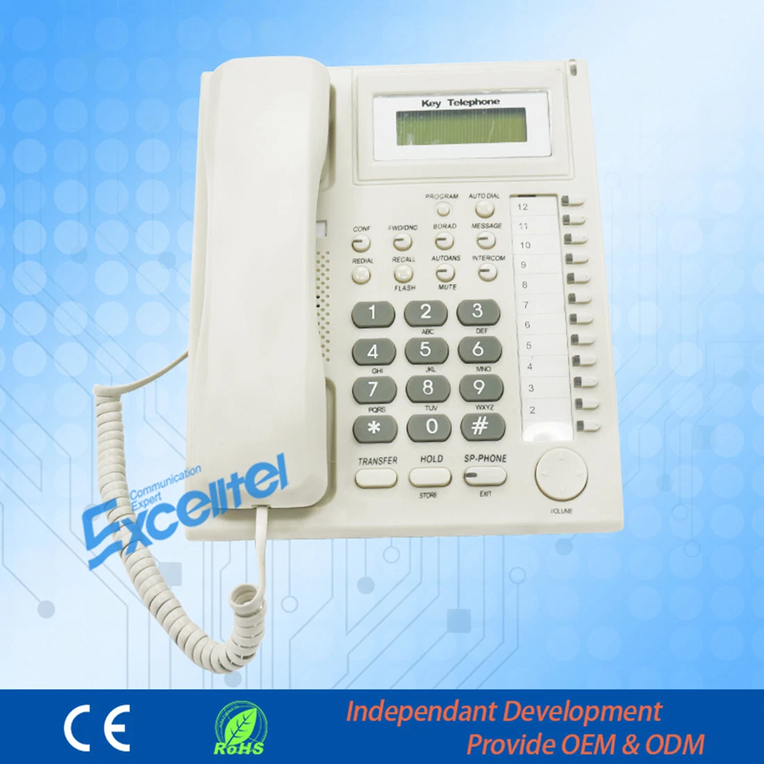 pH201 Keyphone Visual System Programing Hotel Telephone