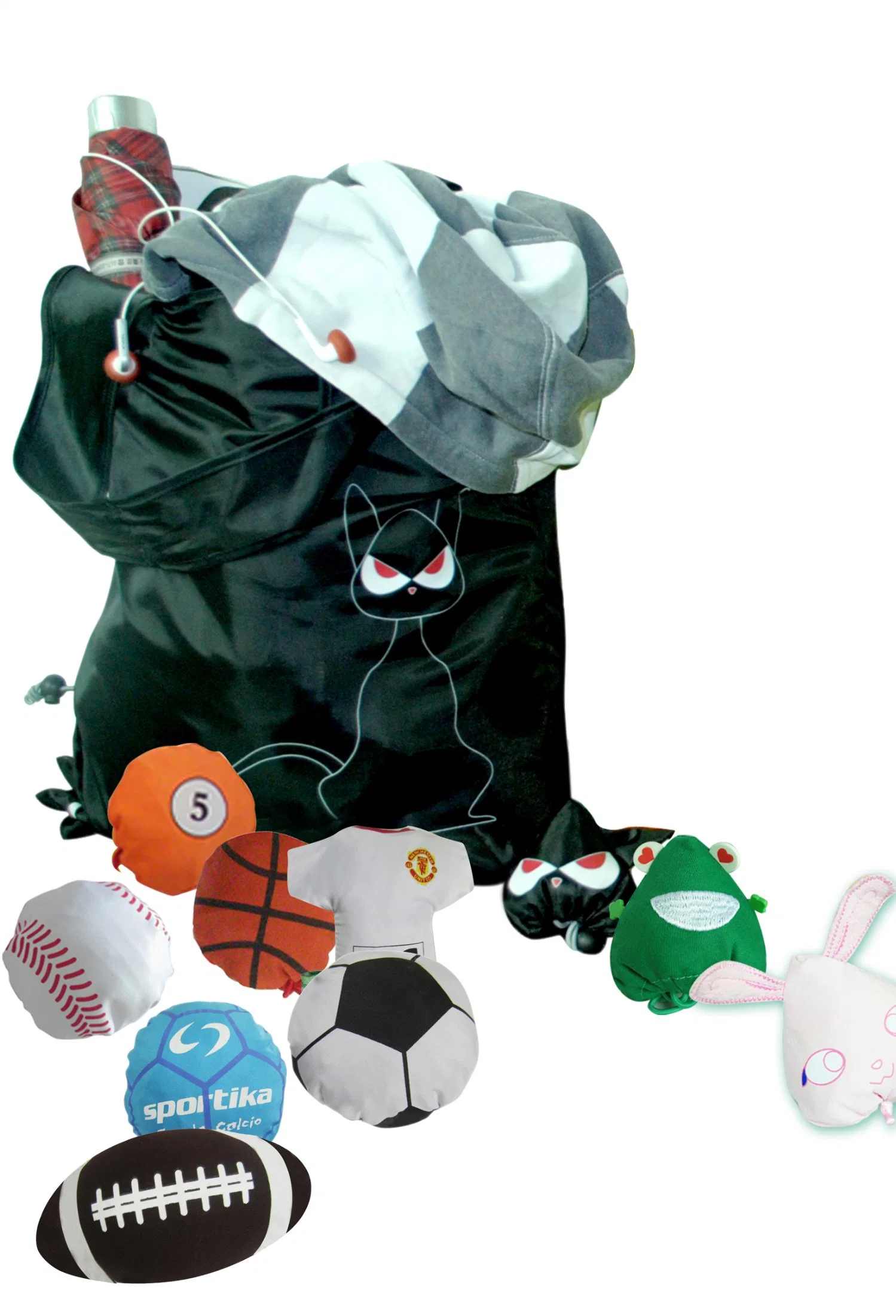 Foldable Draw String Bag, Football, Lightweight, Convenient and Handy, Leisure, Sports, Promotion, Accessories & Decoration