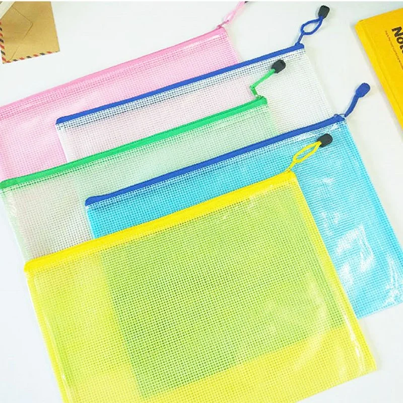 Mesh Zipper Pouch, Waterproof Zipper Bags for Organizing Storage, Letter Size/A4 Size Puzzle Bag, Zipper File Bags for Board Games and School Office Supplies