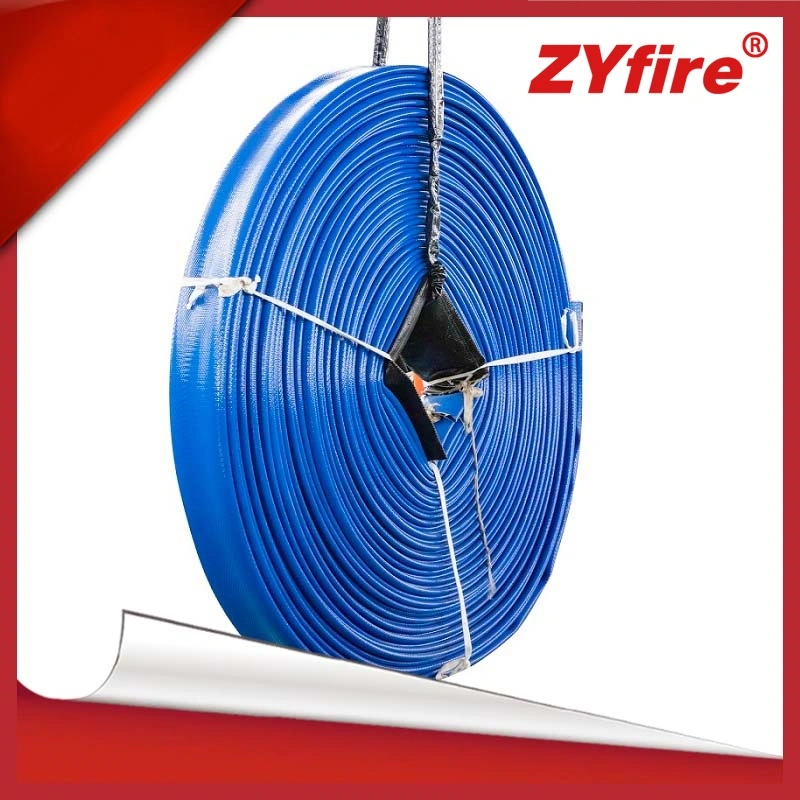 Zyfire 12 polegadas Fire Field sistema de irrigação Agrícola lay Flat Bobina de mangueira em TPU