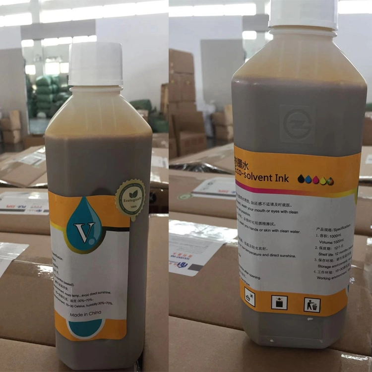 1L Packing Gongzheng Eco Solvent Ink for Gongzheng Thunderjet Printer Vinyl Flex Sticker PVC Pet Printing Ink Pigment Ink for Digital Printer Made in China