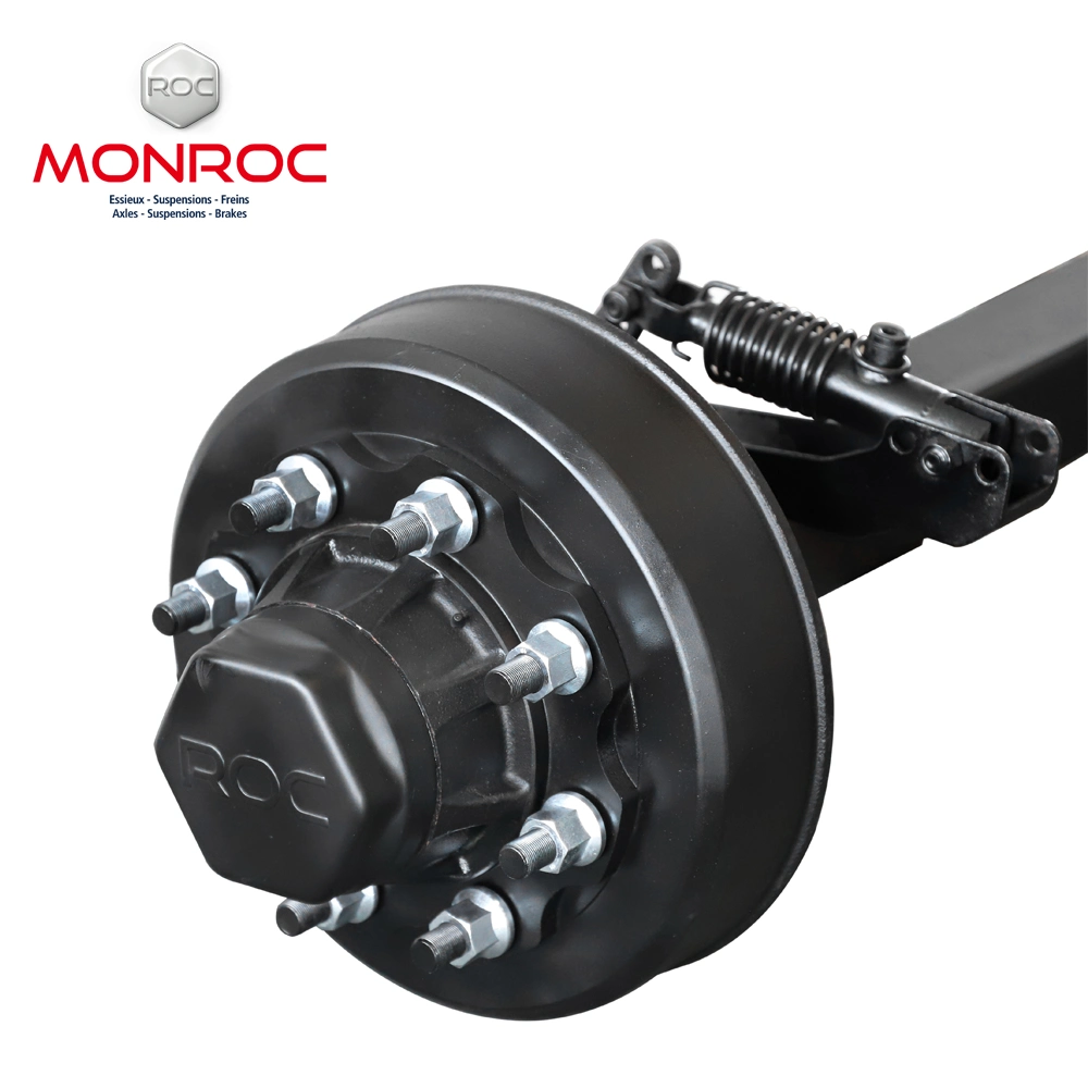 Monroc Roc rotor de disco de cubo de freno mecánico de 10" para remolque de barco Eje de mangueta de cubo de remolque de jaula