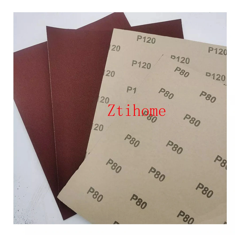 9*11 Inches Aluminum Oxide Abrasive Sand Paper Sheet for Wood