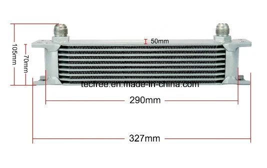 Un10 9lignes Échangeur de chaleur de transmission de l'air du refroidisseur d'huile hydraulique