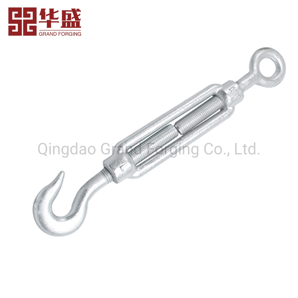Drop Forged Carbon Steel Galvanized Us Type Turnbuckle