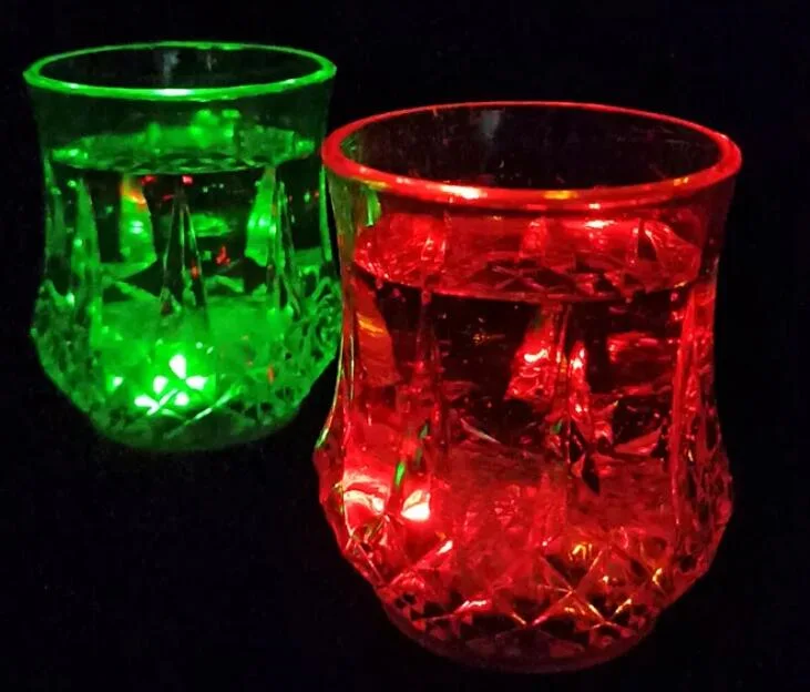 Water Activated LED Cup Club Bar Light Product Event Used Light up Beer LED Glasses