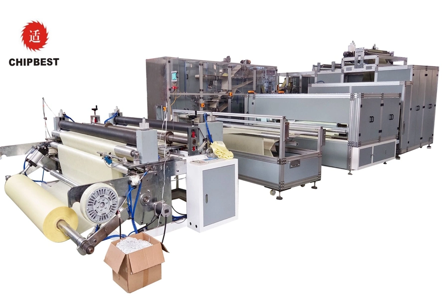 Customized Width Nonwoven Bed Cover Massage Sheet Making Machine Nonwoven Rewinding Machine with Cross Cut