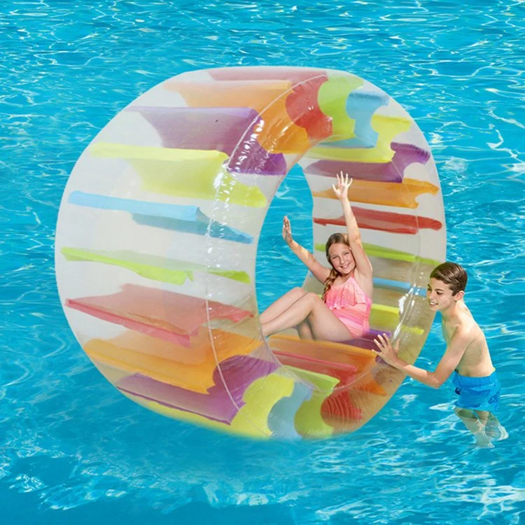 Bunte maßgeschneiderte PVC Kinder Schwimmbad Aufblasbare Wasser Walking Roll Ball