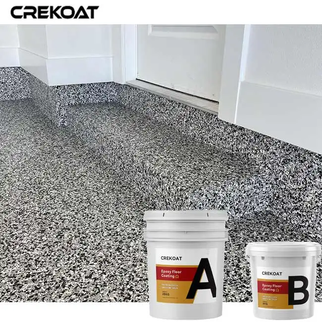 Waterproof Surface 100% Solid Epoxy Marble Floor Garage