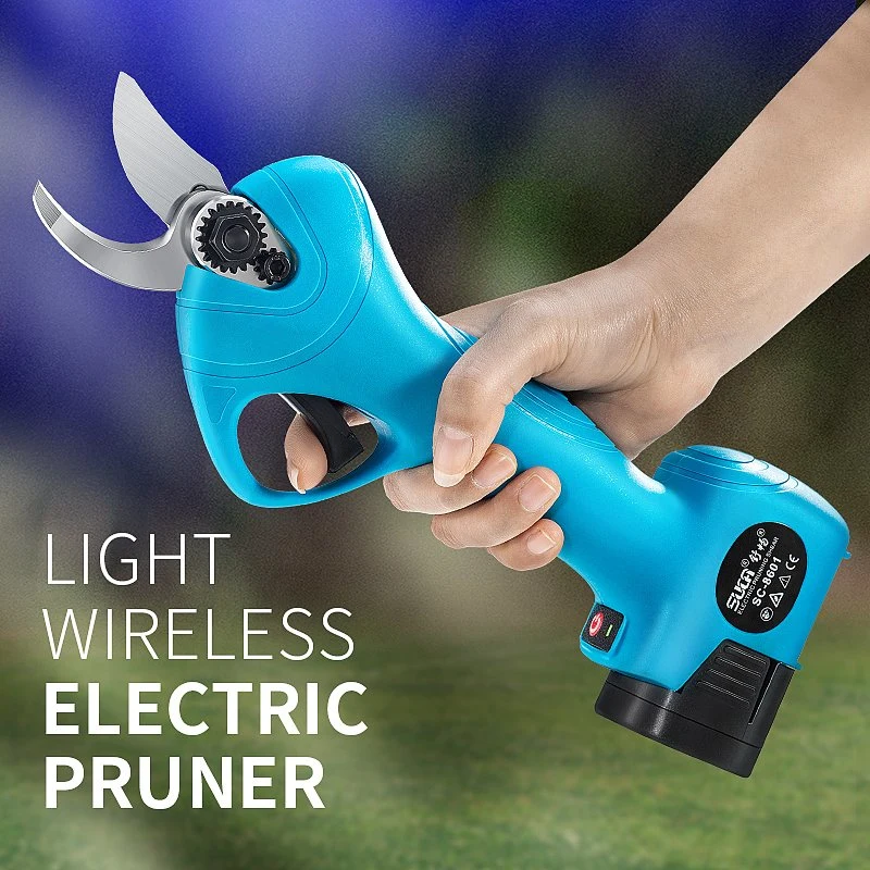 25mm Electric Pruning Tools Cordless Shear Li-ion Battery Powered Safety Electric Pruner