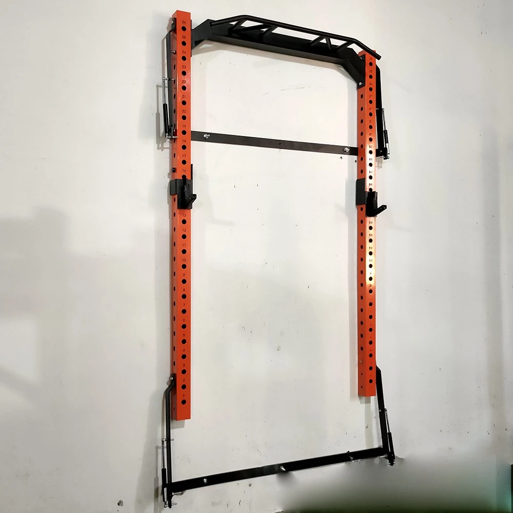 Neue Art Stärke Ausrüstung Startseite Indoor Folding Power Racks Wand Hocke Rack