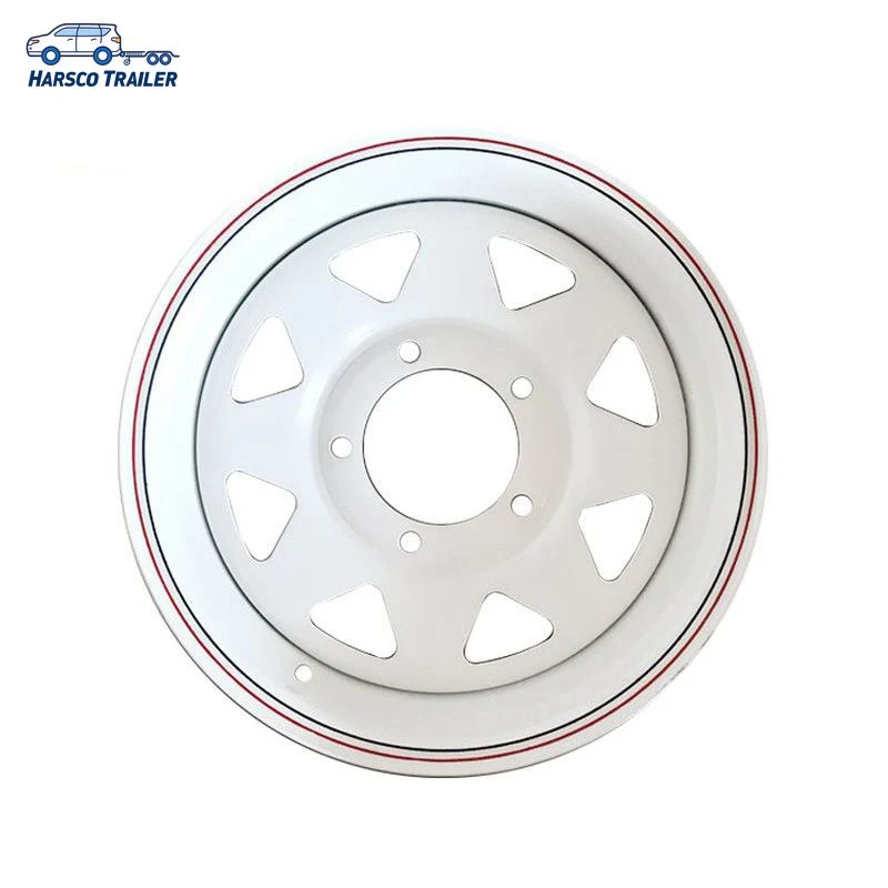 15X7 PCD6-139.7 Customized 8 Spoke Steel Trailer Wheel