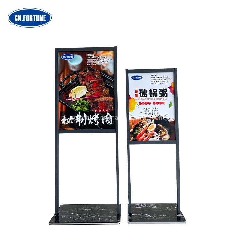 China Supplier Custom Outdoor Indoor Double Sides Banner Stand Display Poster Stand for Promotion