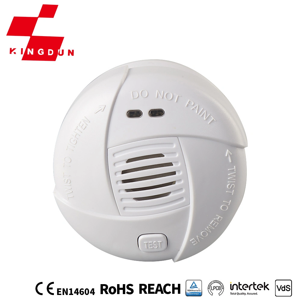 Wireless Home Fire Alarm System Independent Photoelectric Smoke Detector Alarm 10y Battery Operated