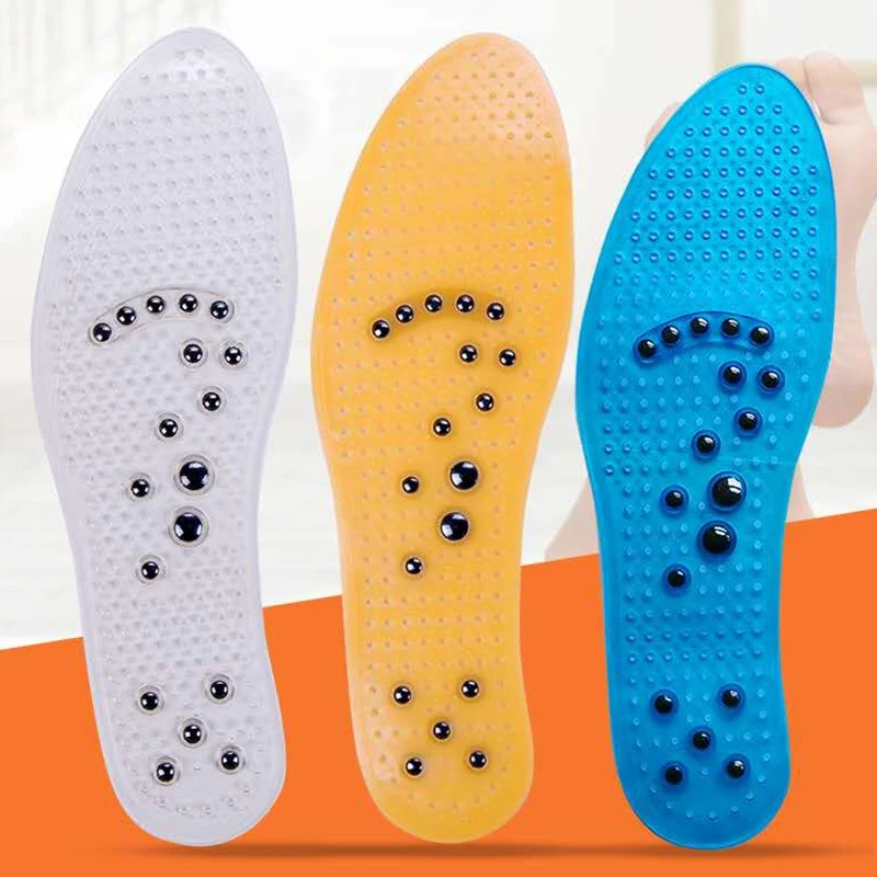 Unisex Acupressure Magnetic Shoes Insole for Blood Circulation and Foot Massage