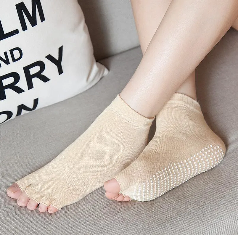 Five Finger Toe Yoga Non Anti Skid Slip Socks