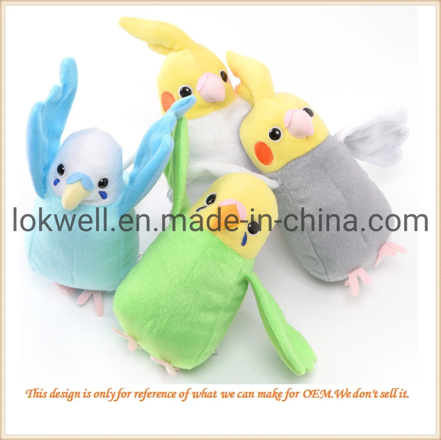 Plush Colorful Little Bird Stuffed Soft Animal Toys