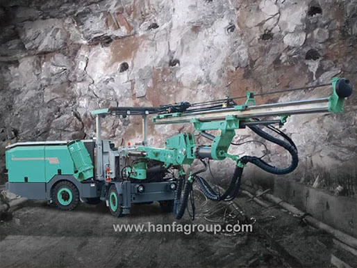 Hfj11 Les Mines souterraines Engins de forage de tunnel Jumbos boulonnage Rig