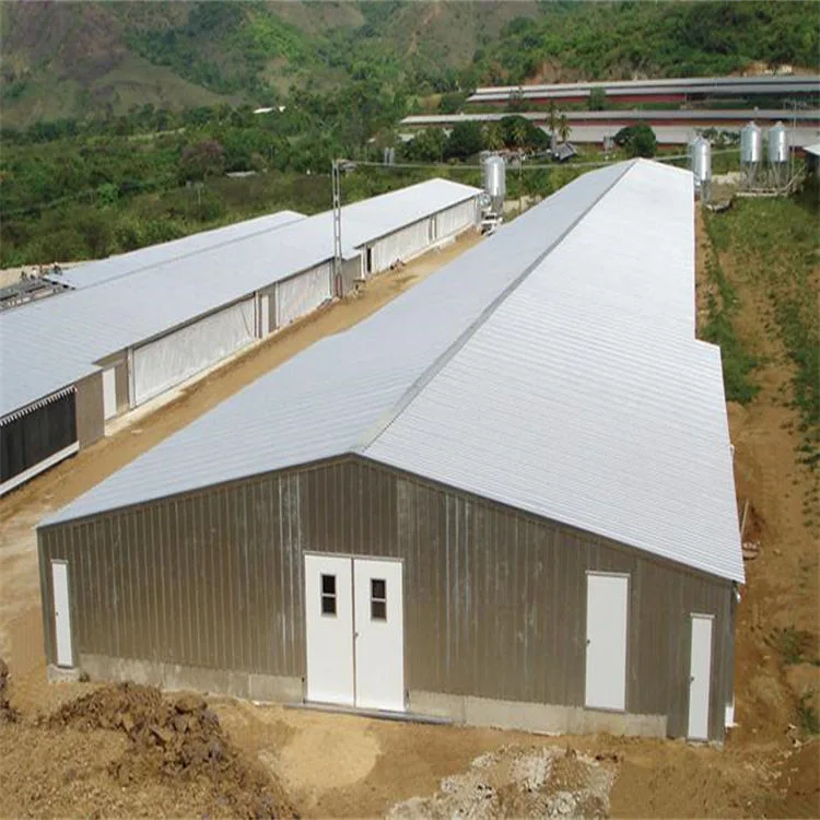 Diseño de panel modular de acero de la luz de la casa de aves de corral con rápido y fácil instalación