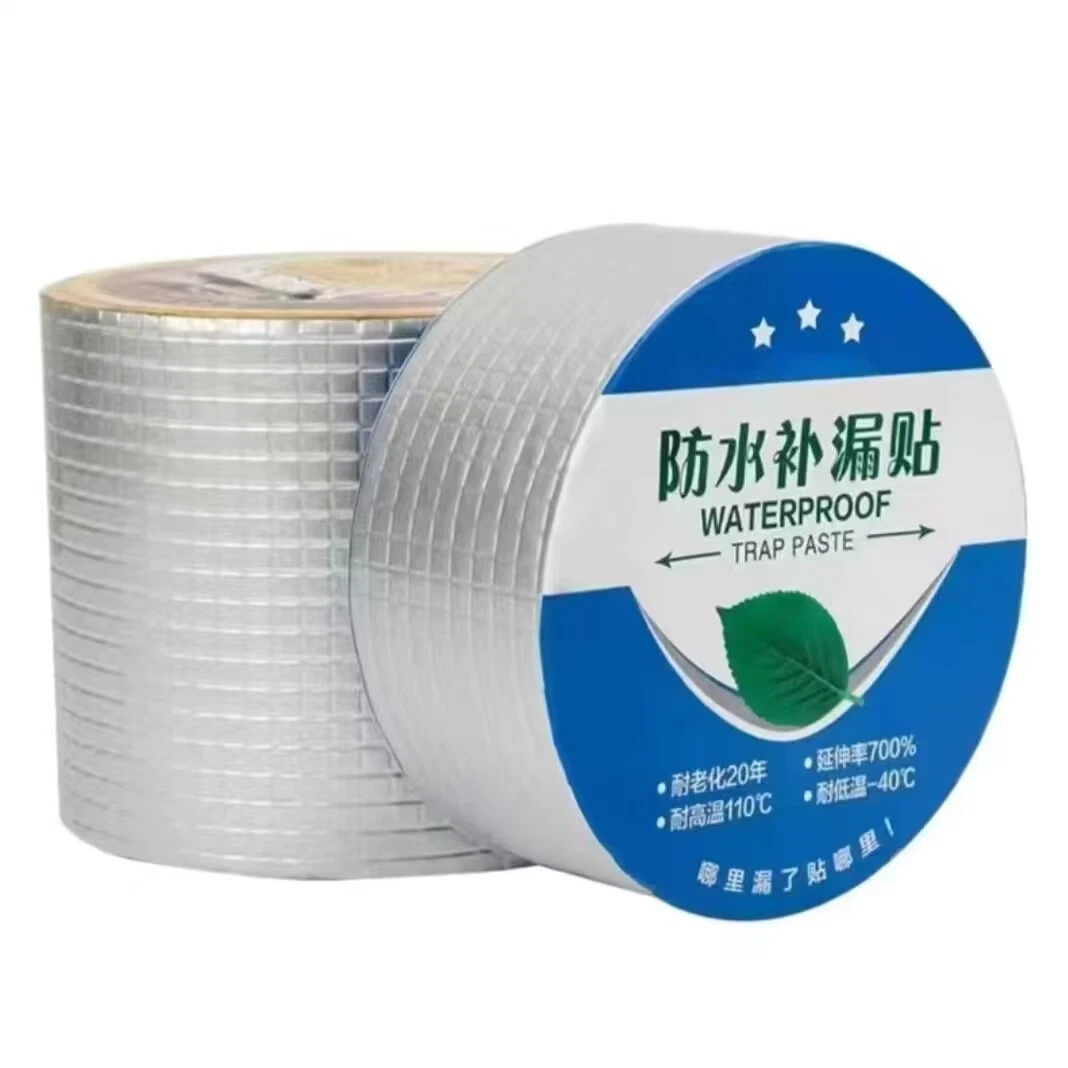 Hot Selling Aluminum Adhesive Butyl Tape Super Strong Butyl Aluminum Foil Waterproof Tape Moisture-Proof Maintenance Tape