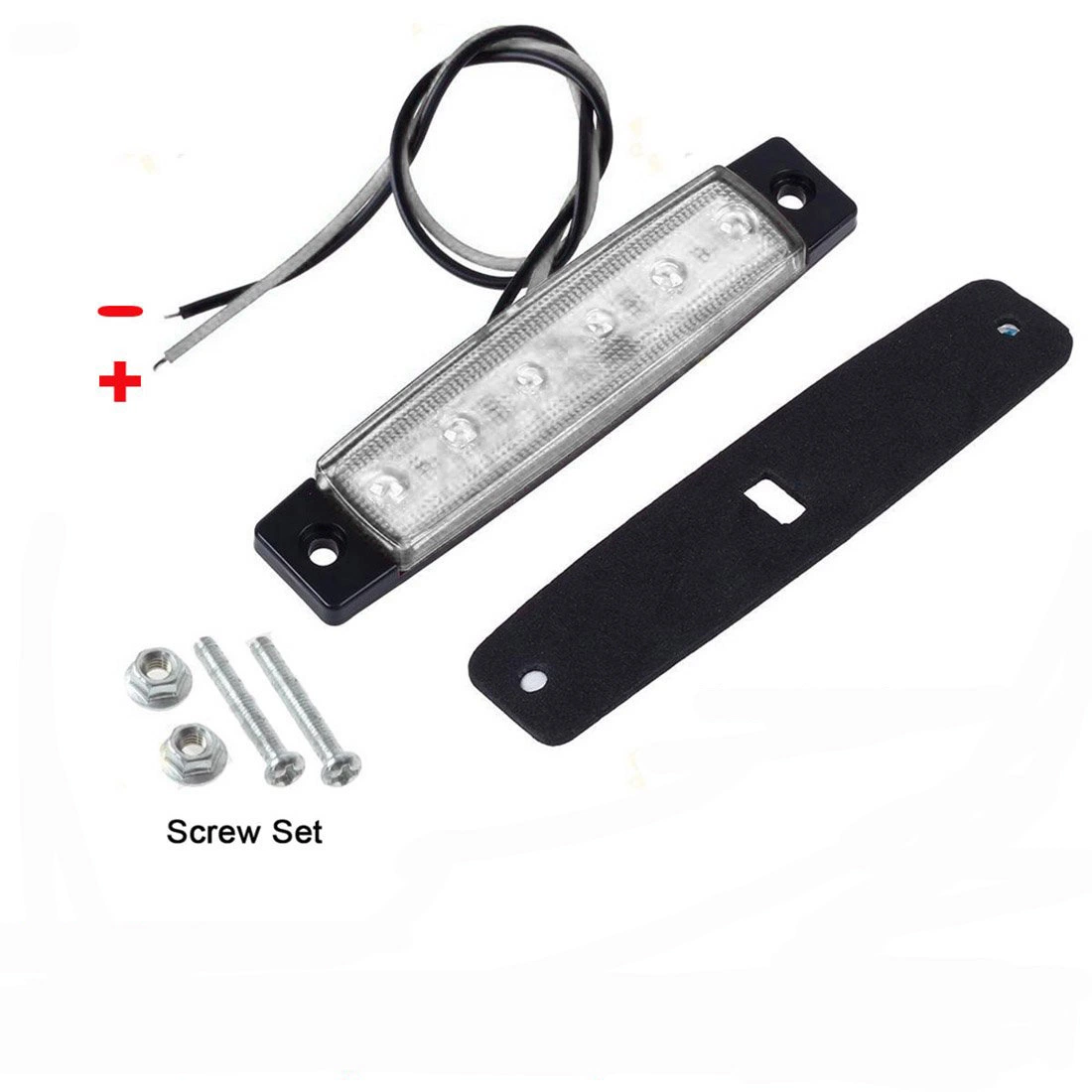 Highlight Truck Side Light 6LED 2835SMD Waterproof for Buses Trucks 12V 24V LED Race/Track Rain Light