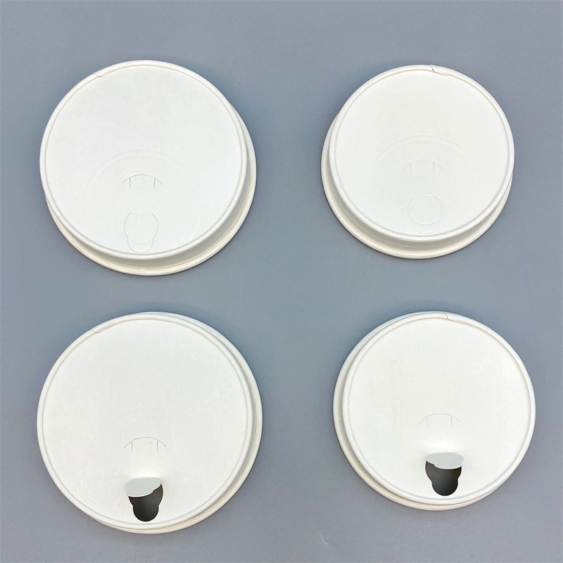 Biodegradable Disposable 8oz Hot Drink Coffee Cup Paper Lid/Cover
