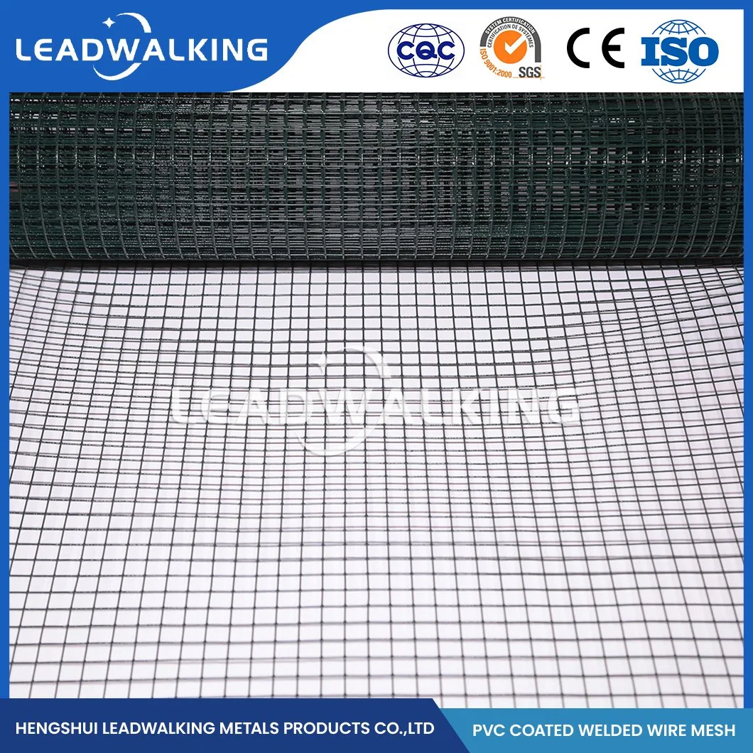 Leadwalking 16 Gauge Black Vinyl Coated Welded Wire Mesh Suppliers High-Quality Galvanized Welded Wire Mesh China PVC Coated Welded Wire Mesh for Construction