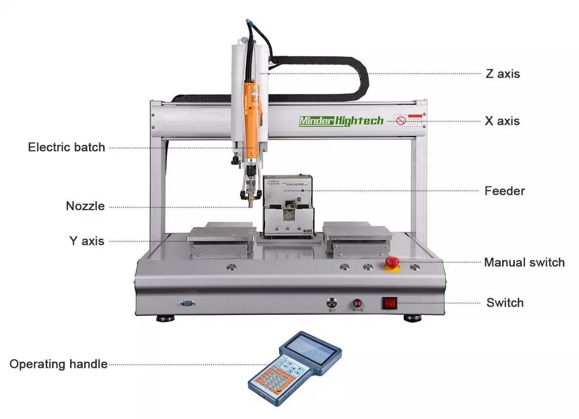 Desktop Auto Power Driver Automatic Fixing Autonomous Automation Screw Driving Assembly Robot