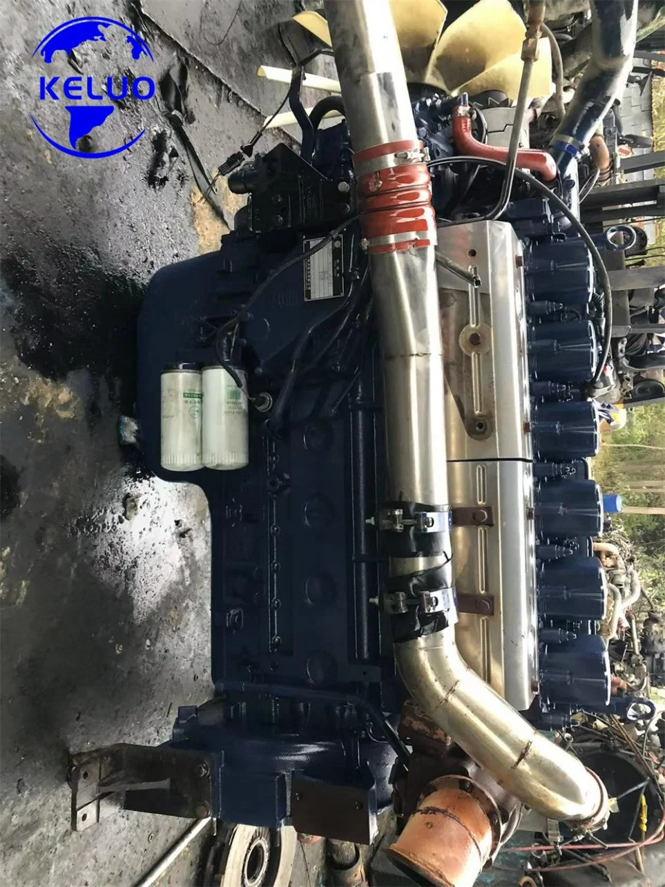 Motor diesel marino de segunda mano/usado/reconstruido Deutz Hyundai Daewoo Volvo Nissan Weichai Yuchai