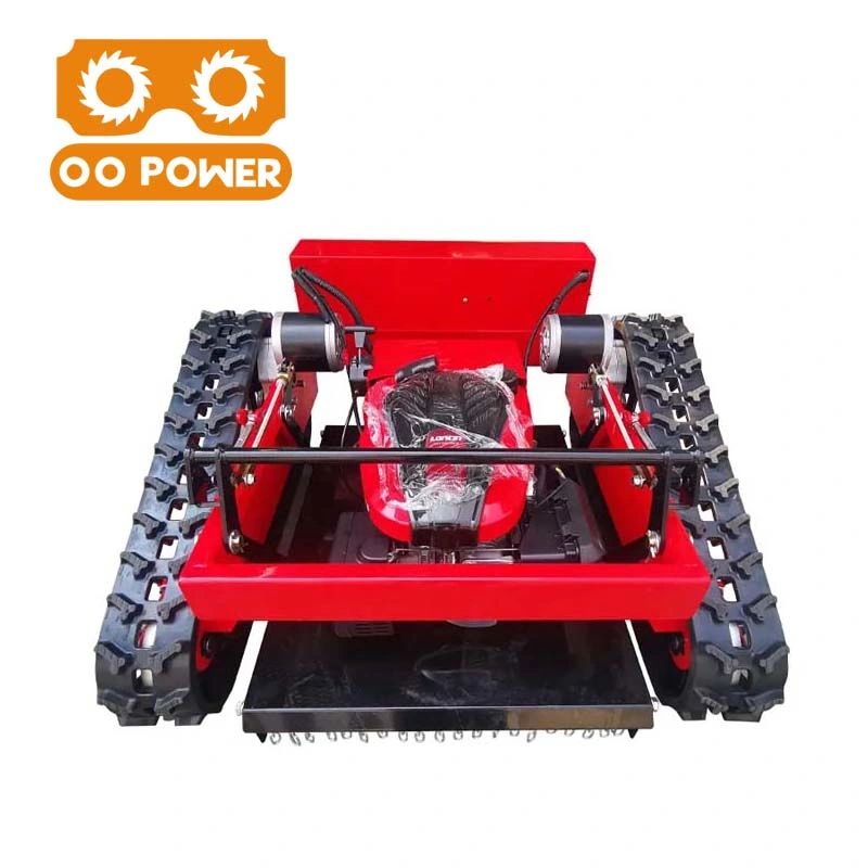 Tondeuse à gazon robotique Crawler Robot de l'essence de la faucheuse Jardin de commande à distance de l'herbe Machine de coupe