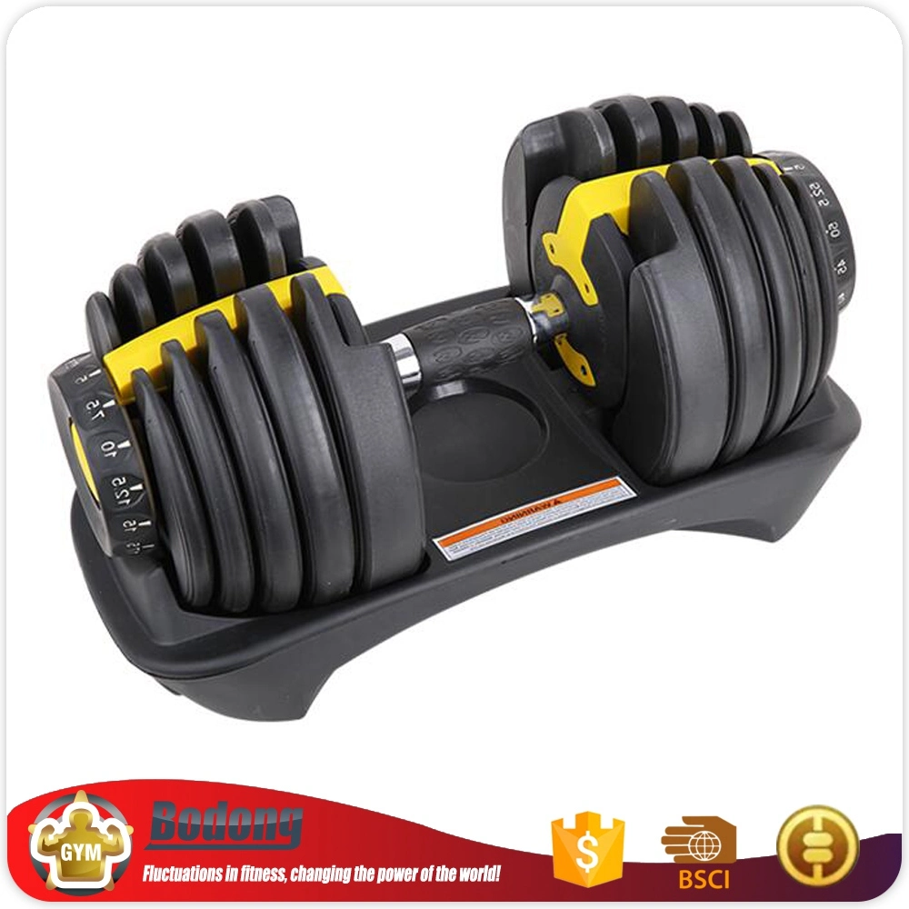 Gym Fitness Equipment 24kg 40kg Adjustable Dumbbell Set for Body Building