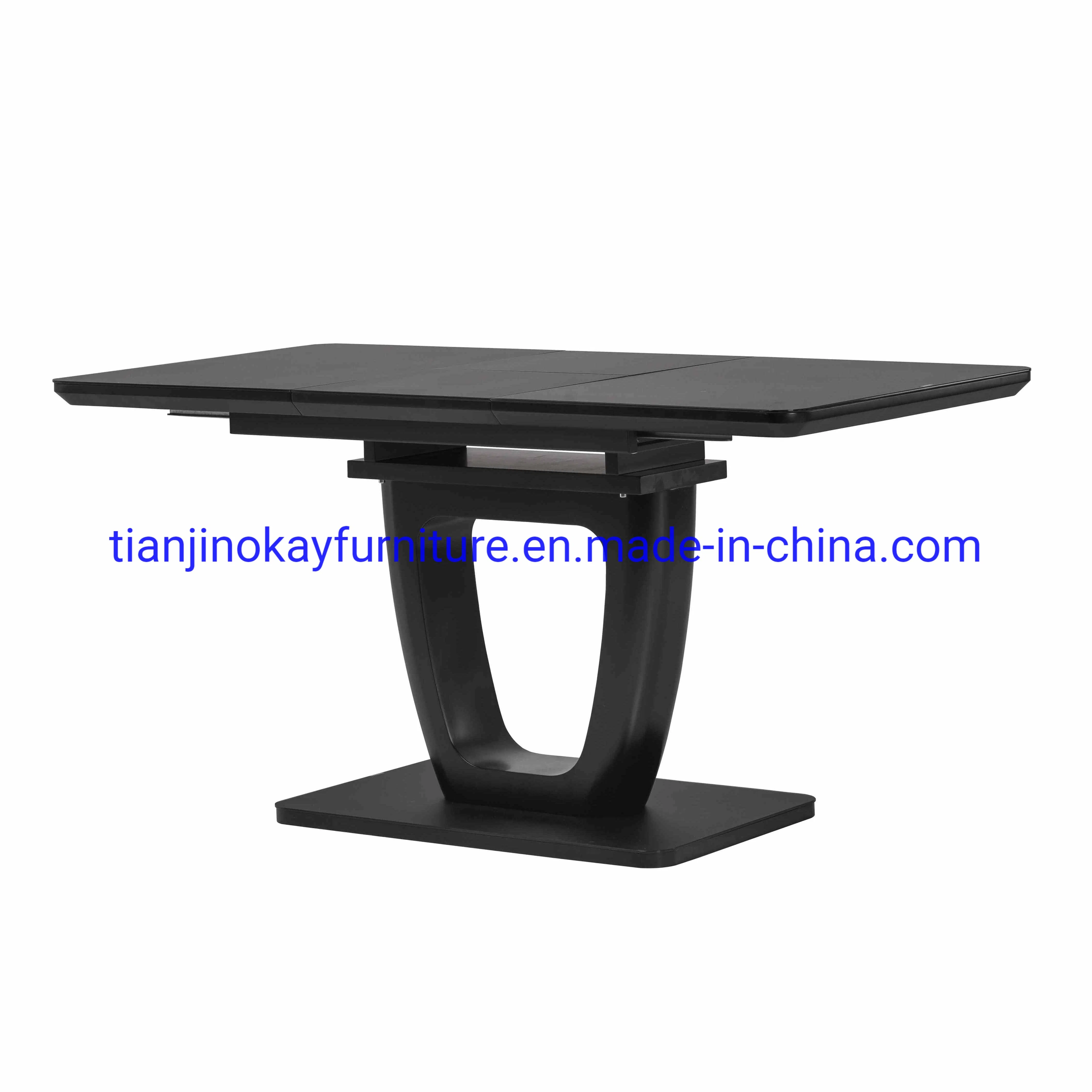 Rectangle Square Round MDF Wooden Marble Texture Dining Table Dining Tables Butterfly MID Top for 6people