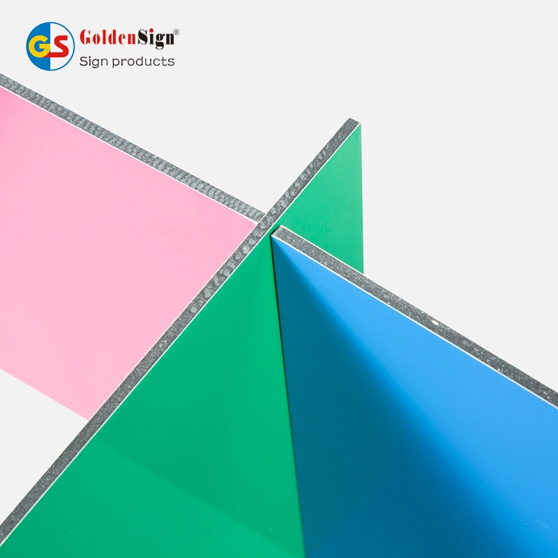 Goldensign Eco-Friendly Hot Sell Manufacturer PE PVDF ACP Acm 4mm Aluminum Composite Sheet