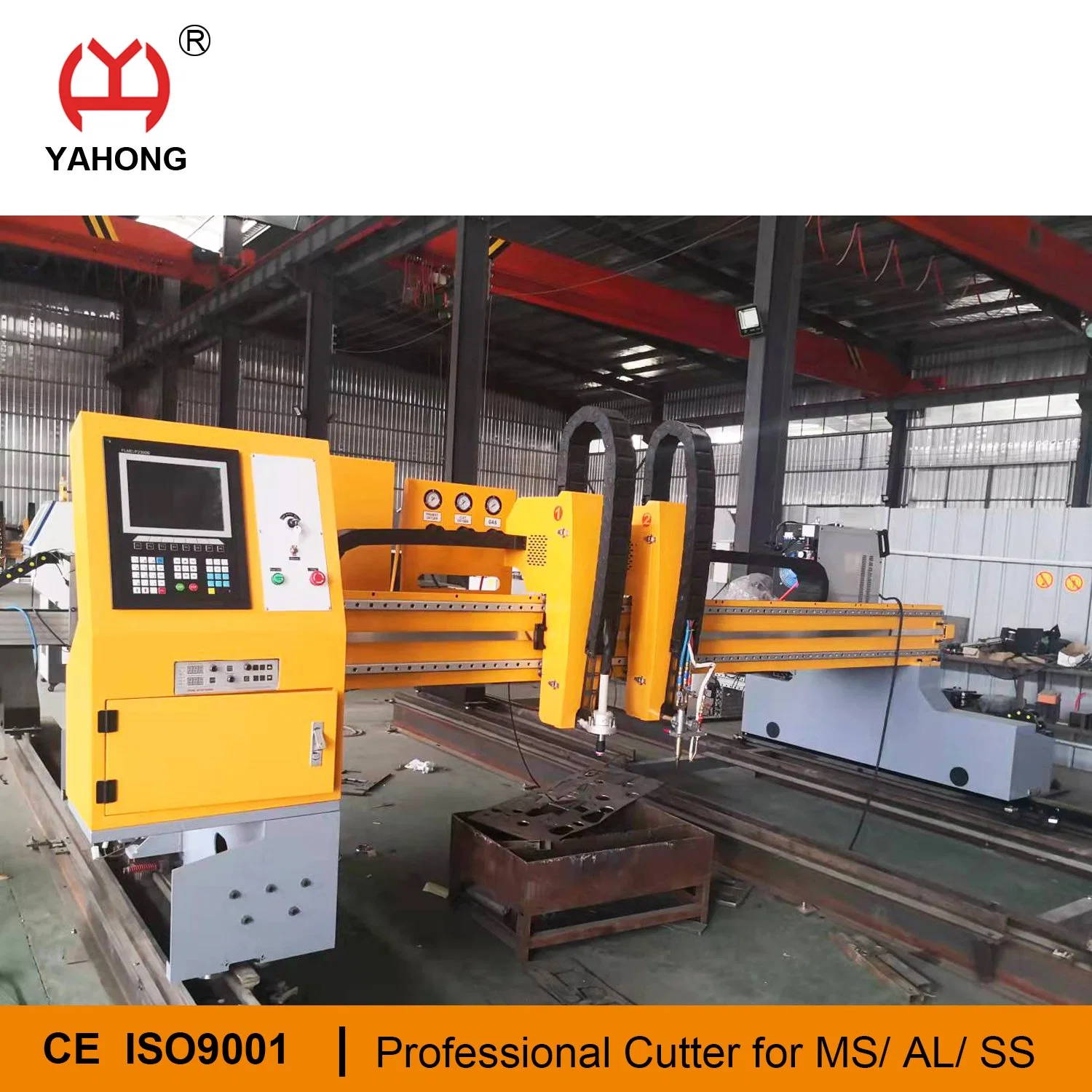 Double Driver Servo Motor Plasma Cutting Machine CNC for Metal